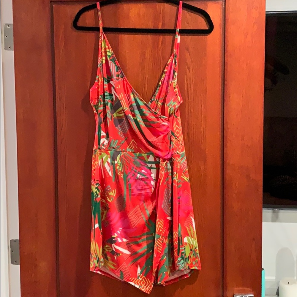 Tropical Asymmetrical Romper